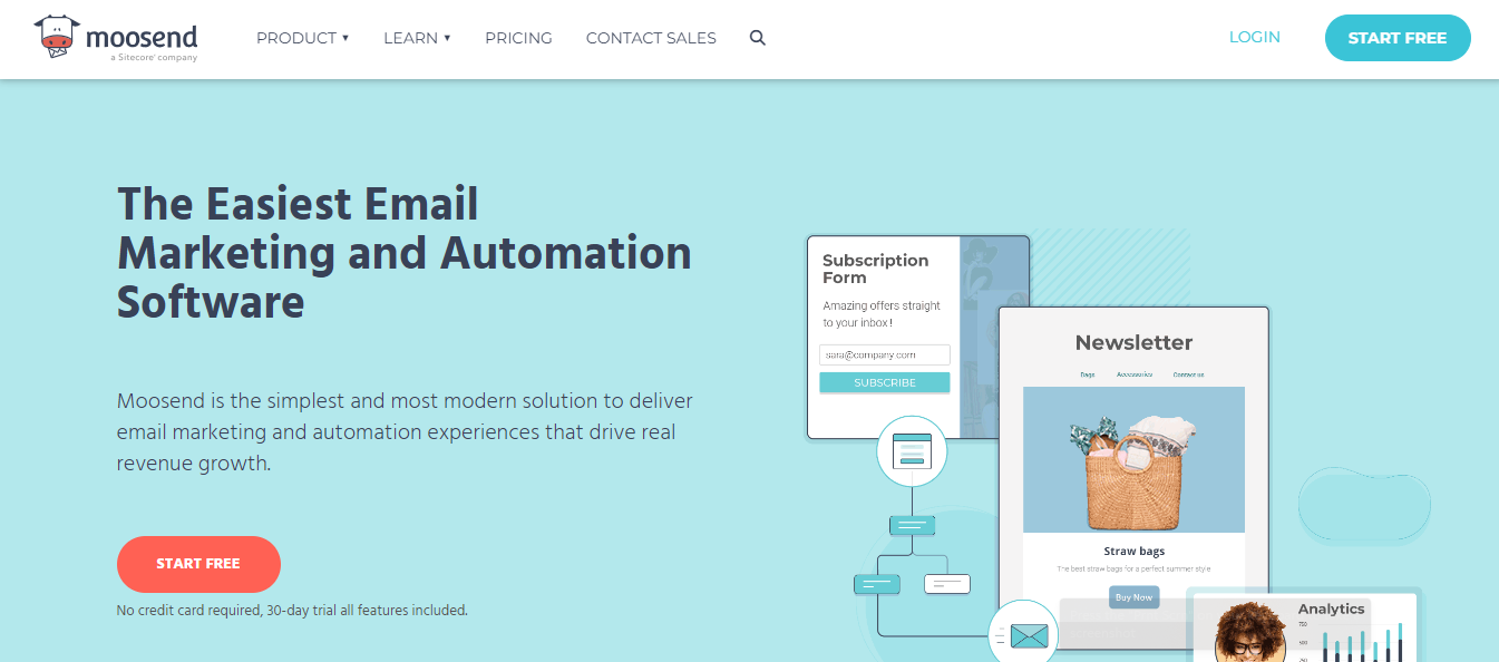 Moosend vs tinyEmail Moosend Overview