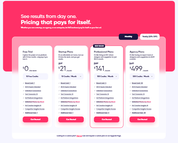 Pricing Plan