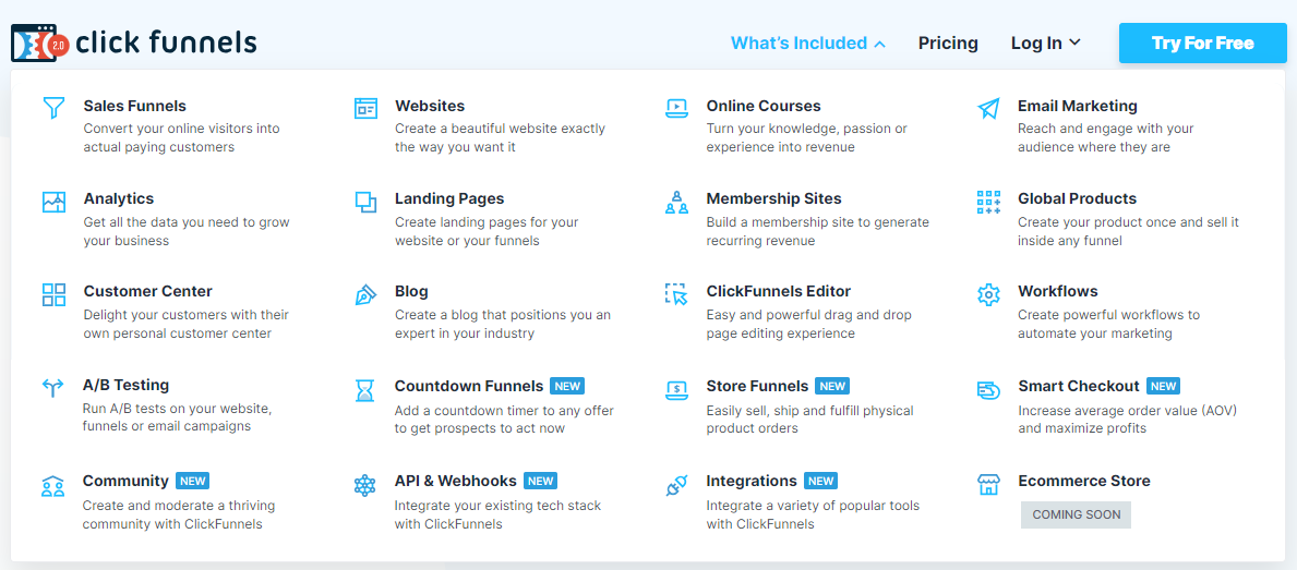 ClickFunnels Features