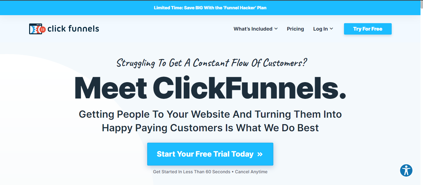 Kajabi vs ClickFunnels -ClickFunnels Overview