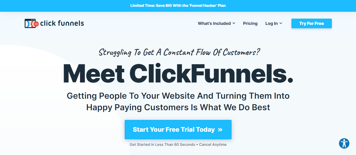 ActiveCampaign vs ClickFunnels - ClickFunnels Overview