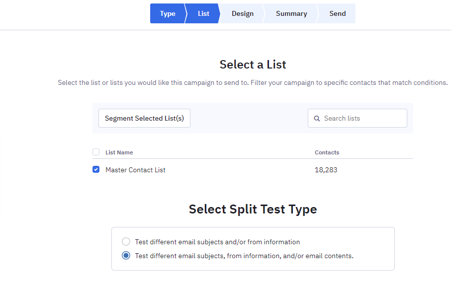 Activecampaign A/B testing